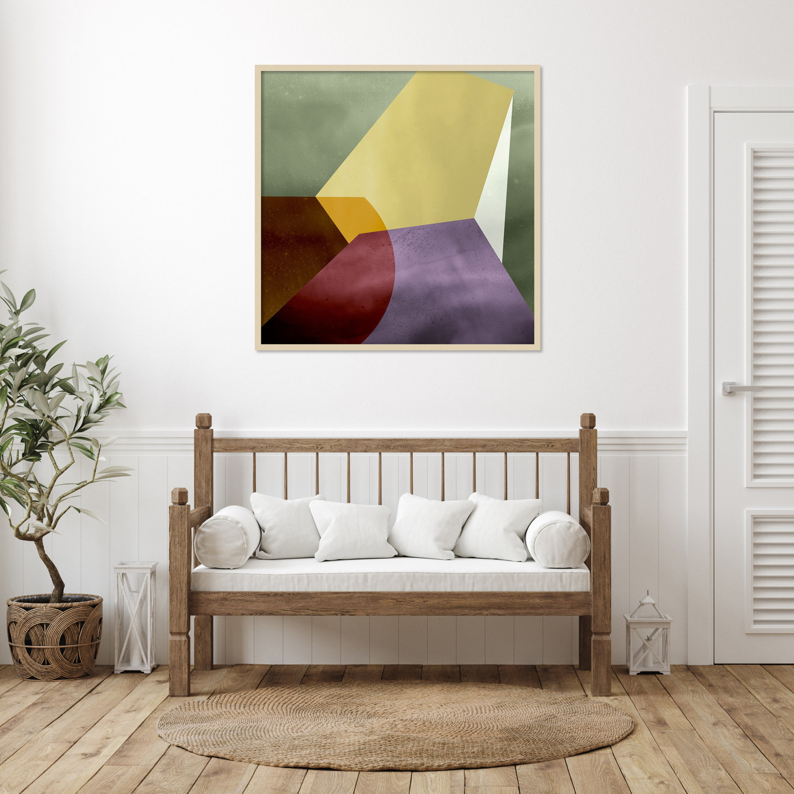 Flagler "Essentially Minimal VI" Print, 41" H x 41" W, Brown