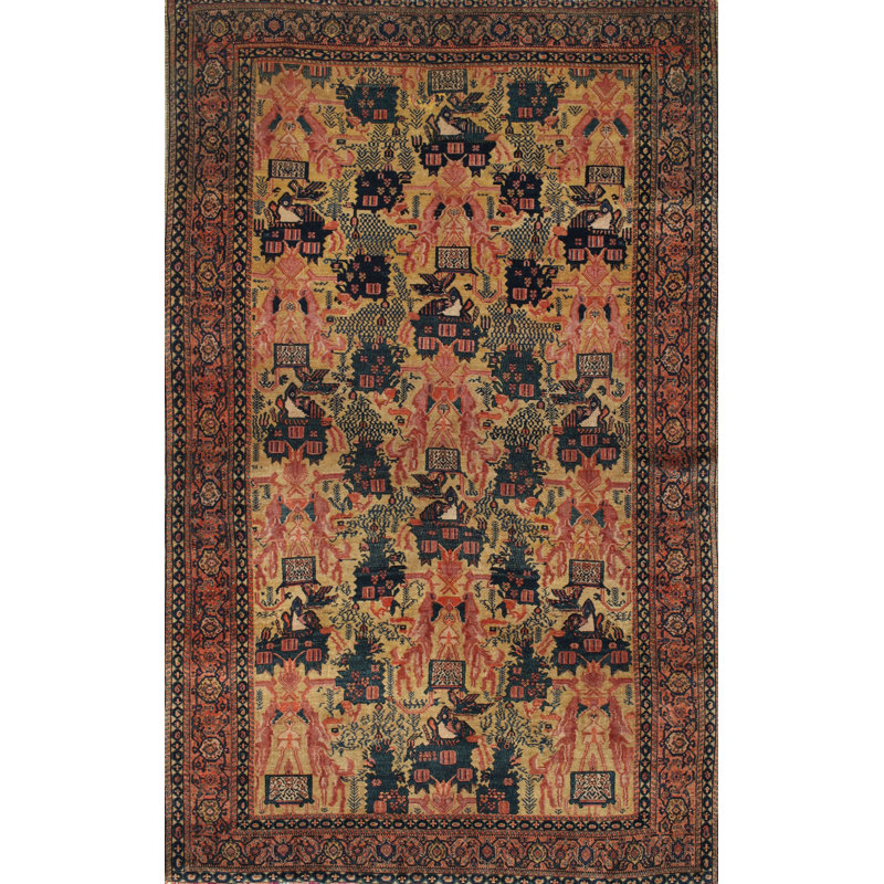 Tapis brun Southwestern, Rectangle 5 pi x 7 pi