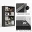 Bibliothèque moderne en bois, idéale pour les chambres à coucher et les bibliothèques de salon-417765842-417765841