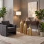 Ensemble de 3 vases de plancher décoratifs en métal-136385215