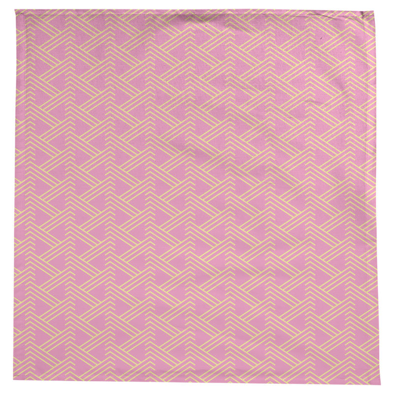 Classic Zig Zag Tablecloth, Pink/Yellow