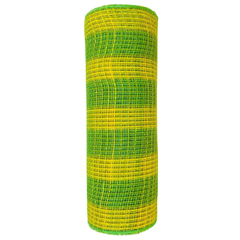 Ruban à carreaux, Jaune/vert