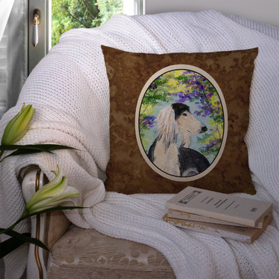 Saluki Outdoor Reversible Throw Pillow