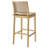 Ovard Wood And Rattan Bar Stool