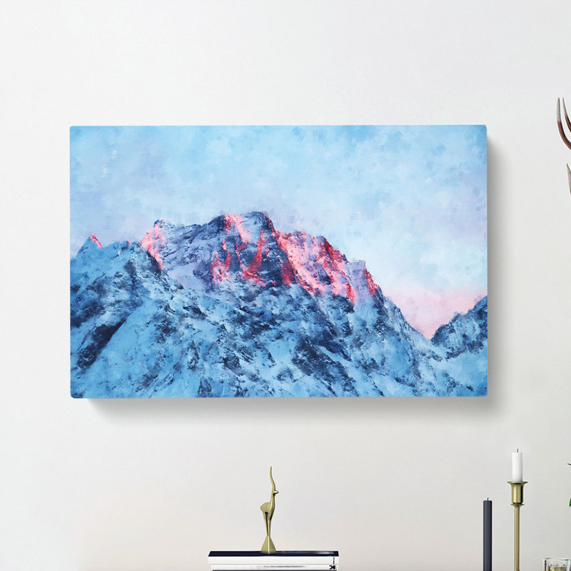 Mountain Peak In Russia - Wrapped Canvas, 60cm H x 91cm W x 3cm D