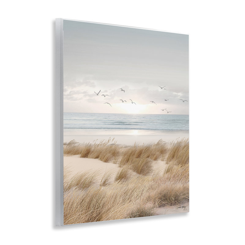 Plaque murale Coastal Dreams Seagulls, design par Amber Sterling