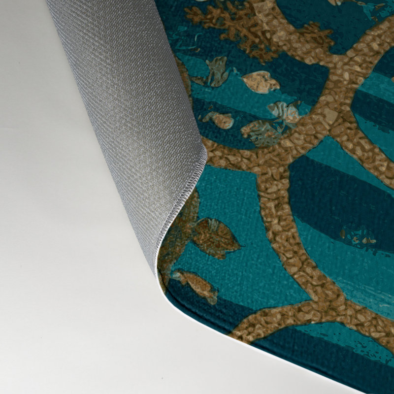 Tapis d'intérieur et d'extérieur vert Nature, Rectangle 5 pi x 7 pi