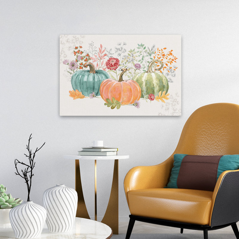 Abondance I - automne brun crème art d'automne, H 16 po x l 24 po