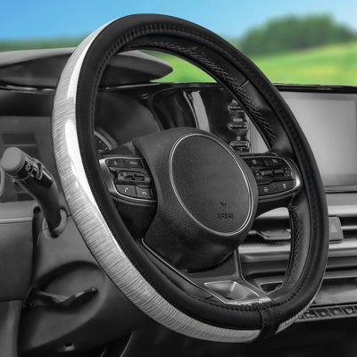Galaxy13 Metallic Striped Steering Wheel Cover