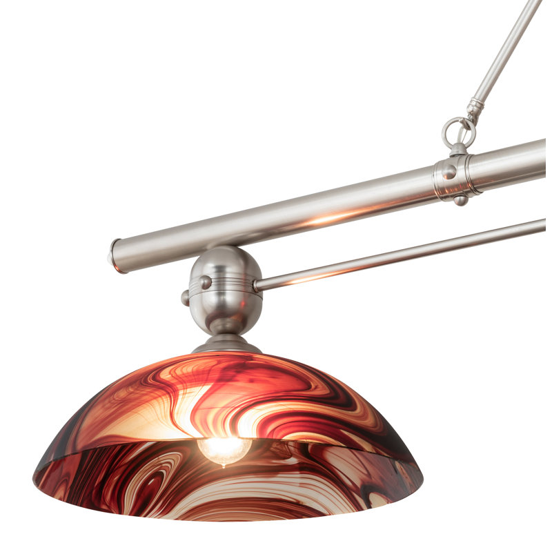 Metro Fusion 3 - Light Pendant, Cabernet Swirl