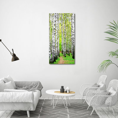 Aubery Birch Forest - Wrapped Canvas Print