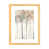 Toile avec cadre en bois beige