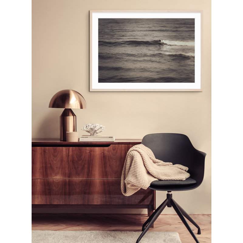 Lone Surfer, 29" H x 40" W, Black