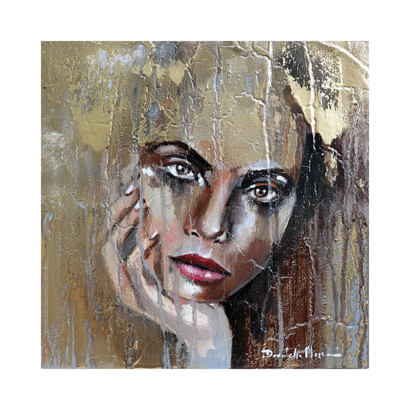 I Feel Gold by Donatella Marraoni - Wrapped Canvas Print, 30.48 cm H x 30.48 cm W