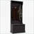 Coat Racks 3-in-1 Entryway Hall Tree with Storage Bench, 4 Hooks &amp; Shoe Storage | Black | MDF-1868536952