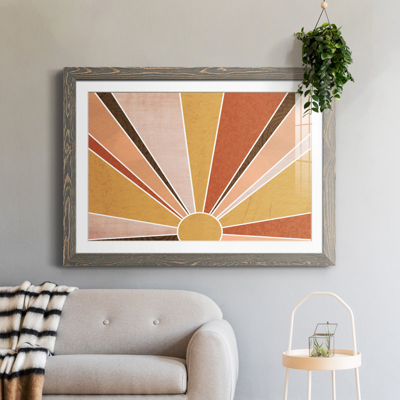 Sedona Sunrise - impression encadrée, H 37,5 po x l 27,5 po x P 1,5 po, Encadré gris