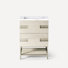 Meuble-lavabo gris naturel 24 po avec plateau en quartz
