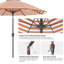 Parasol de marché en oléfine 9 'avec inclinaison et manivelle-1188038508