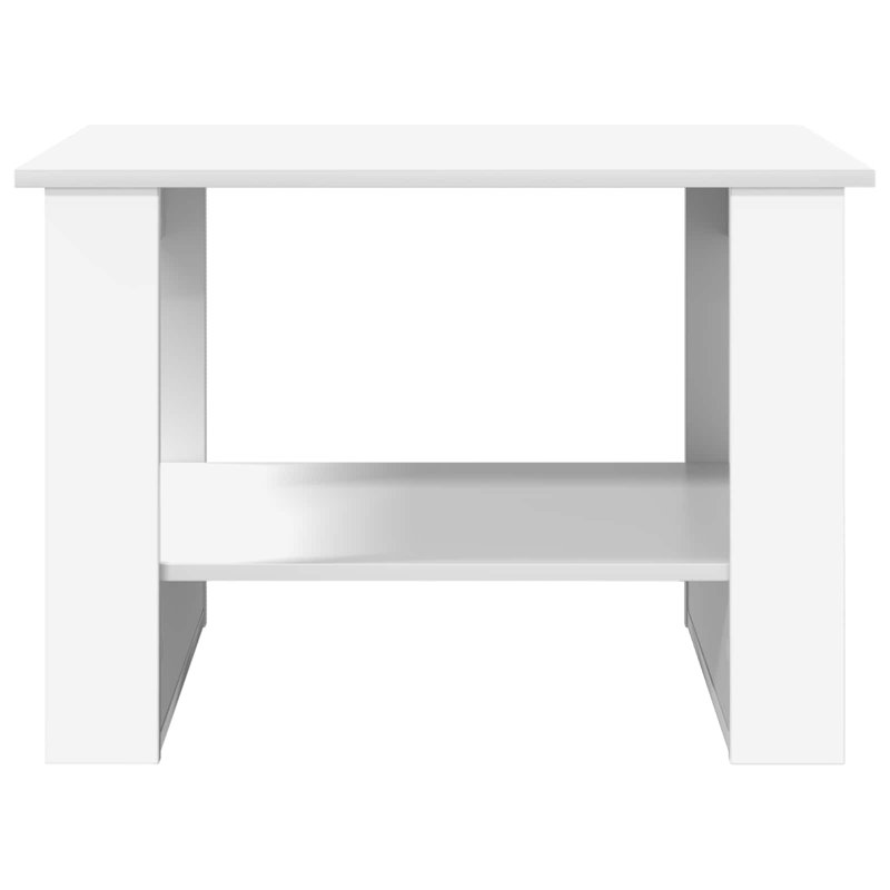 Coffee Table with Storage, 50cm. H x 72cm. L x 50cm. W, White