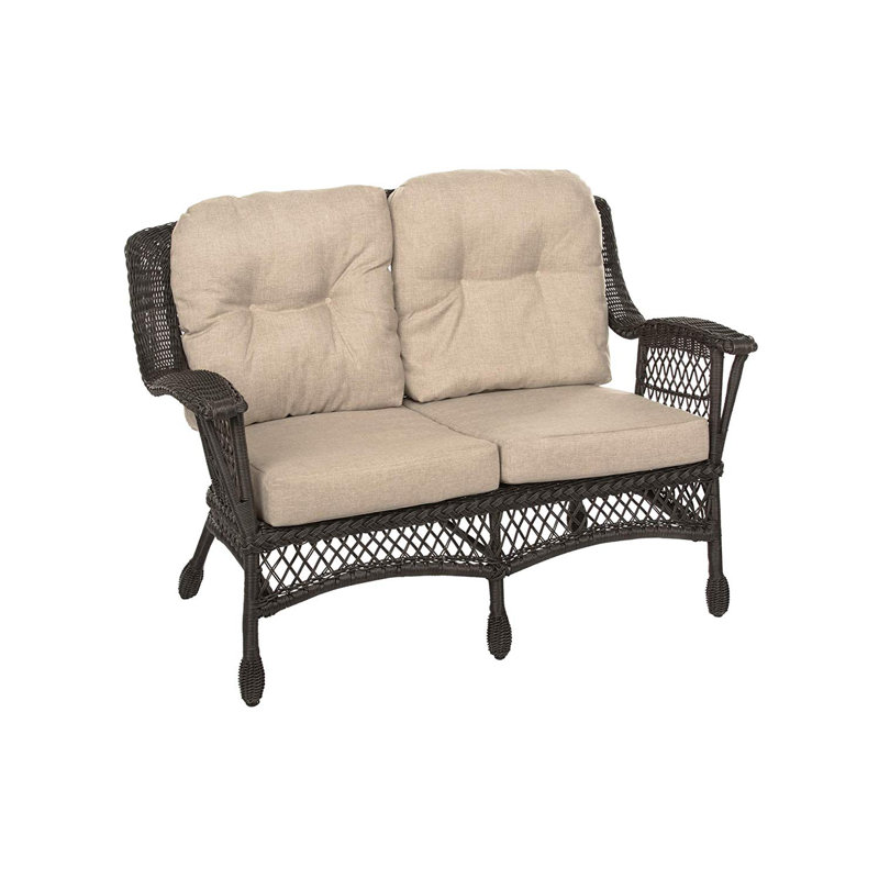 Causeuse de jardin extérieur avec coussins Densmore