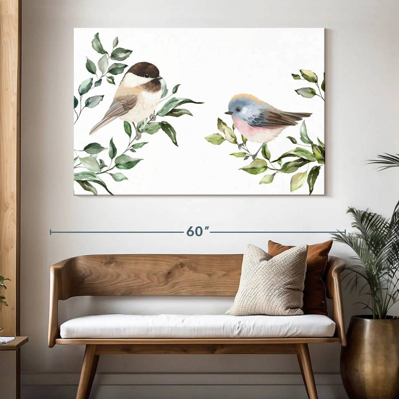 Brampt Birds On Branches, 34" H x 51" W