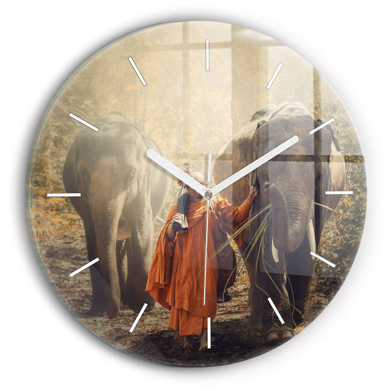 Glass Wall Clock