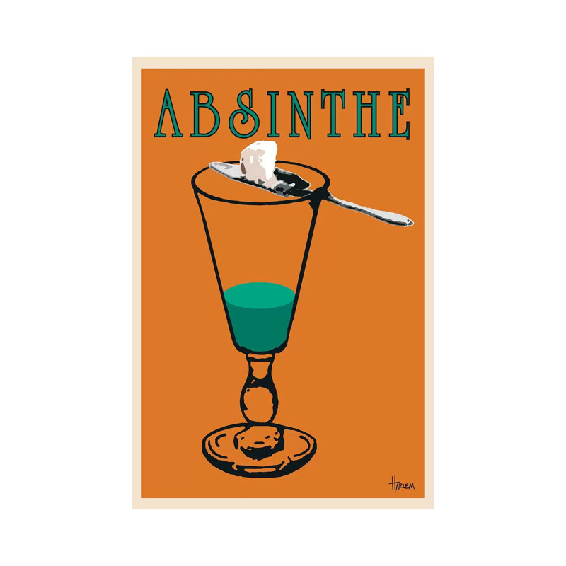 Absinthe by Lee Harlem - Wrapped Canvas Gallery-Wrapped Canvas Giclée, 101.6 cm H x 66.04 cm W x 1.91 cm D