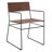 Rydon 18.5'' H Leather Upholstered Metal Armchair-1473357161