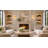 3-Light Brass Wall Sconce With Clear Hanging Crystals-821189745