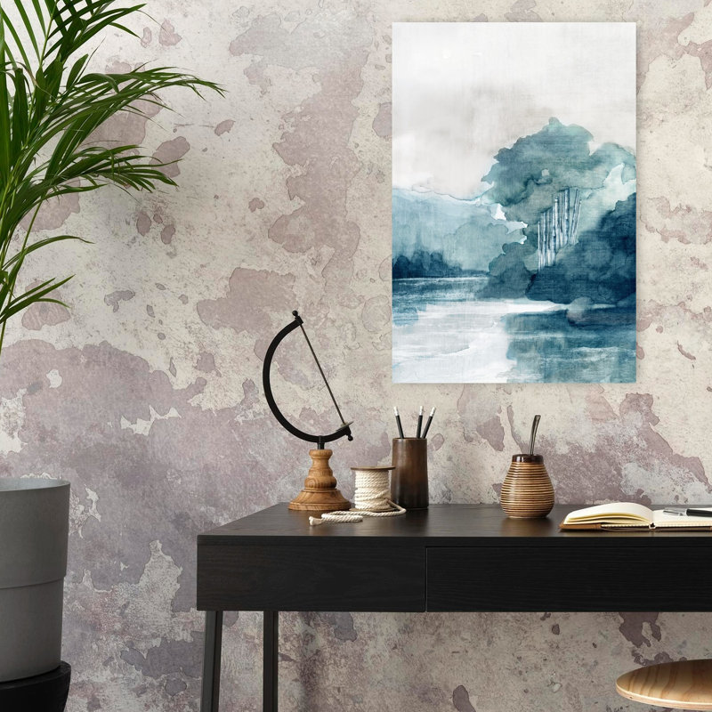 Misty River And Distant Hills II by PI Studio - Wrapped Canvas Print, 60.96cm H x 40.64cm W