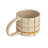 Stoneware Mug With Checkered Pattern