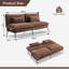 Upholstered Convertible Futon Loveseat Sleeper Sofa Bed-2016168797