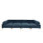 Canapé modulaire à large assise en velours côtelé-130910446