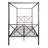 Metal Canopy Bed Frame, Platform Bed Frame  With X Shaped Frame