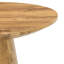 Table basse ronde de 19,6 po de diamètre, grain de bois naturel, hauteur de 18,8 po, diamètre de glissement, grain, texture délicate, assemblage rapide