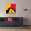  «Racing In Belgium» par Rich Monet, art mural sur toile, 37 po x 37 po