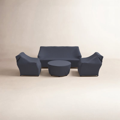 Teak Patio Conversation Set Cover