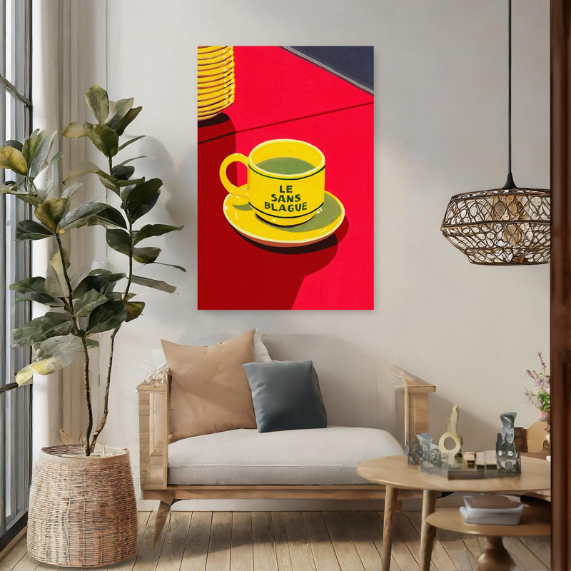 Art contemporain rétro, H 48 po x l 32 po