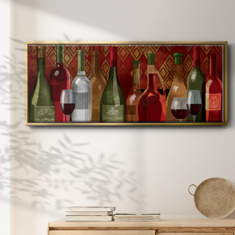 Wine Tasting- Framed Canvas