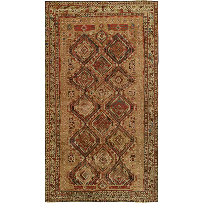 One-of-a-Kind Rectangle 6'4" X 11'4" Hand Knotted Area Rug