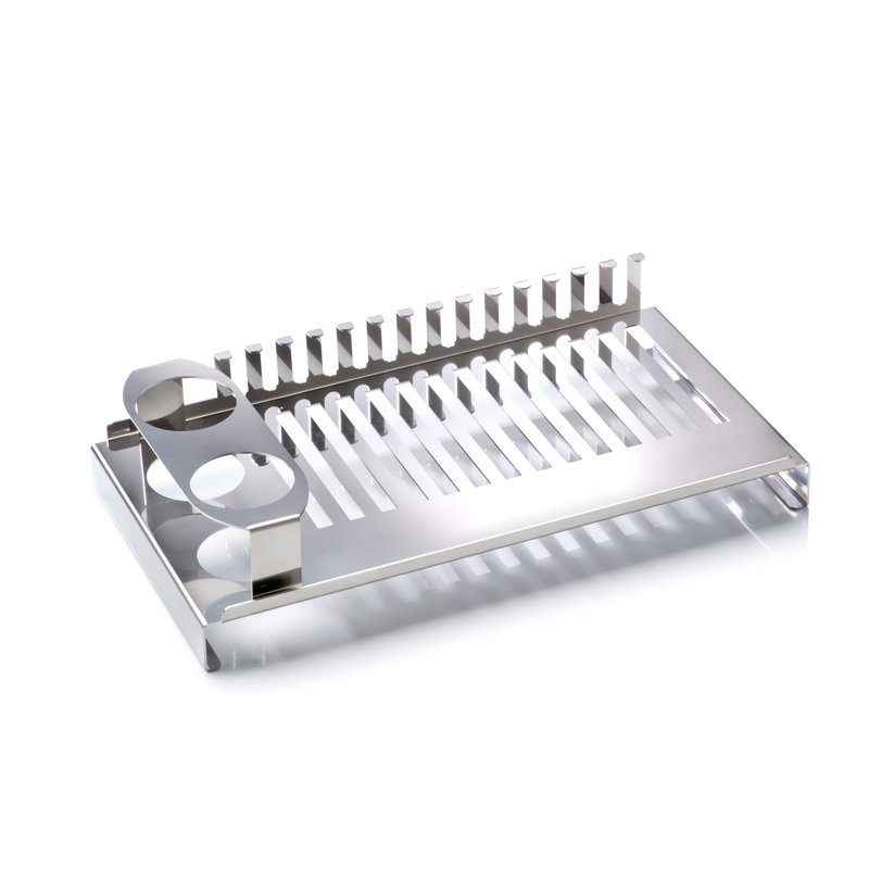 Égouttoir à vaisselle compact en acier inoxydable