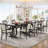 Matland Modern Dining Table Simple Desk 31.5'' L x 62.99'' W Thicken Tabletop Metal Frame
