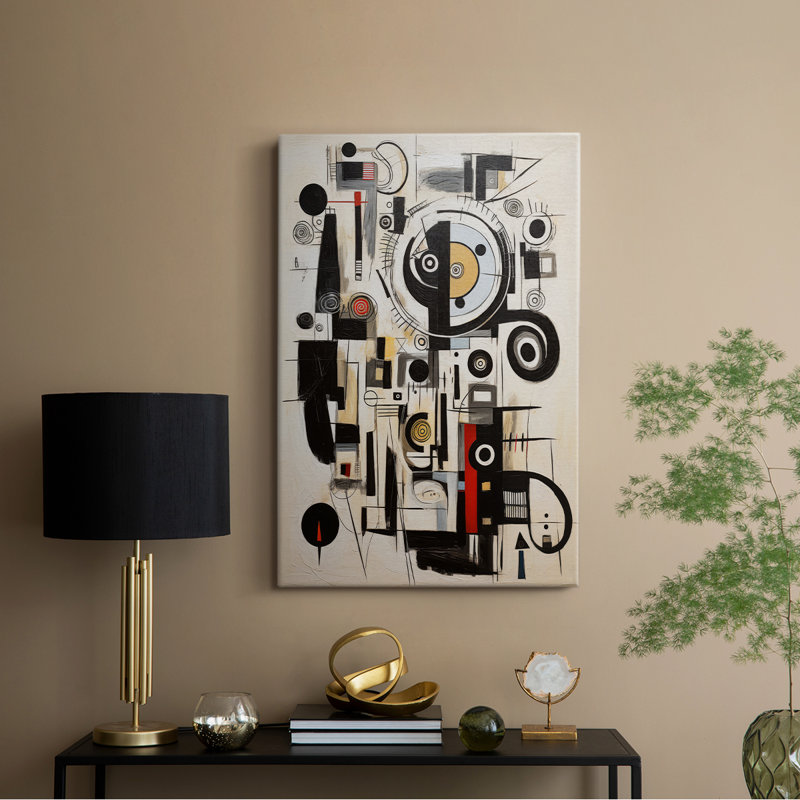 ABSTRACT Series CCCCLXVII - Toile tendue avec châssis de qualité supérieure - Prêt à être accroché, H 27 po x l 18 po