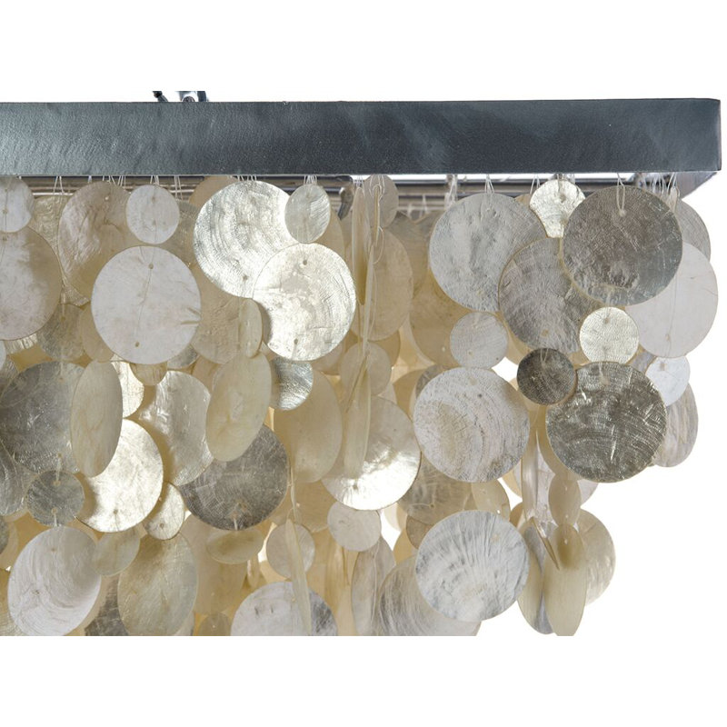 Bette 3 - Light Dimmable Geometric Chandelier, Champagne