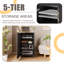 Stand Audio Cabinet, Audio Video Media Stand Cabinet With Adjustable Shelves