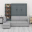 Lit escamotable mural avec canapé et tablettes Murphy-316661751