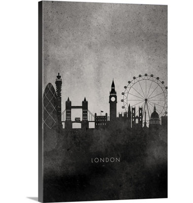 «minimaliste horizons londres par kate lillyson print
