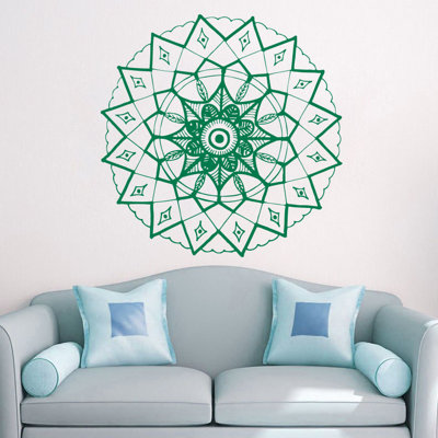 Adhésif décoratif mandala yoga