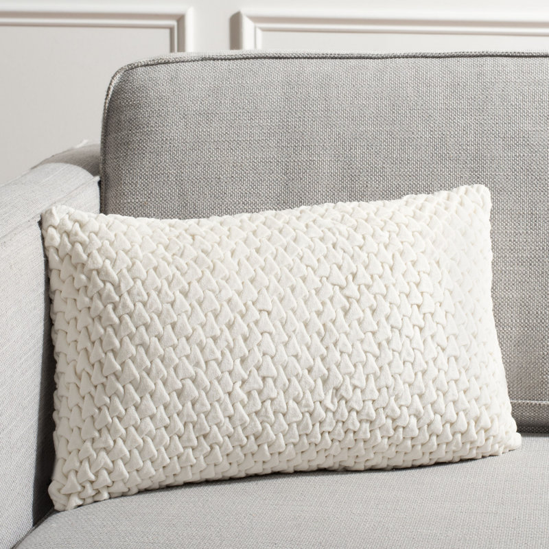  Cotton Throw Pillow, 12" x 20"
