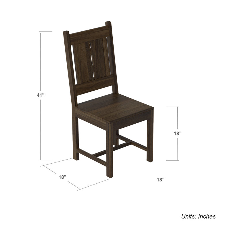 Solid Wood Dining Chairs (Set of 2) – Coffee Finish, Fully Assembled – Mocha Chairs